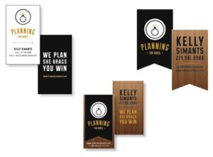 wood grain business cards, die cut business cards, masculine business cards, branding agency dallas, austin, texas