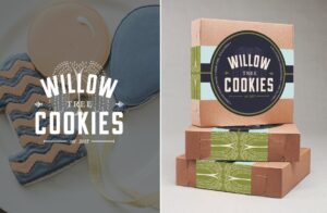 cookie packaging, food branding, modern brand identity