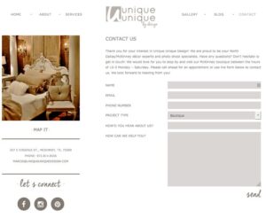 wordpress website design for boutique, doodle dog, mckinney texas