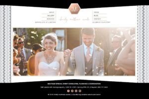 modern wedding planner website