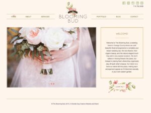 logo for florist, modern florist logo design, website for florist, graphic designer wedding industry