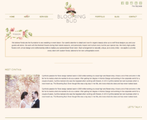 logo for florist, modern florist logo design, website for florist, graphic designer wedding industry