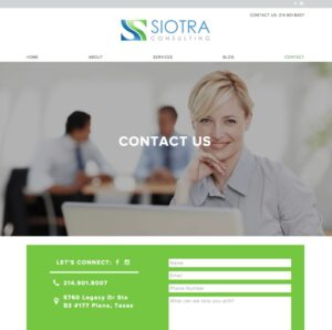website design for a consulting company