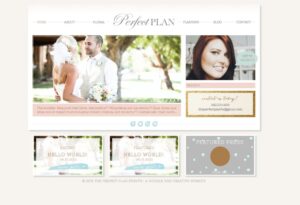 wedding planner website, pretty website design, trendy website design, dallas web designer, wedding planner