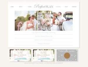 wedding planner website, pretty website design, trendy website design, dallas web designer, wedding planner