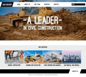 modern website design for construction company
