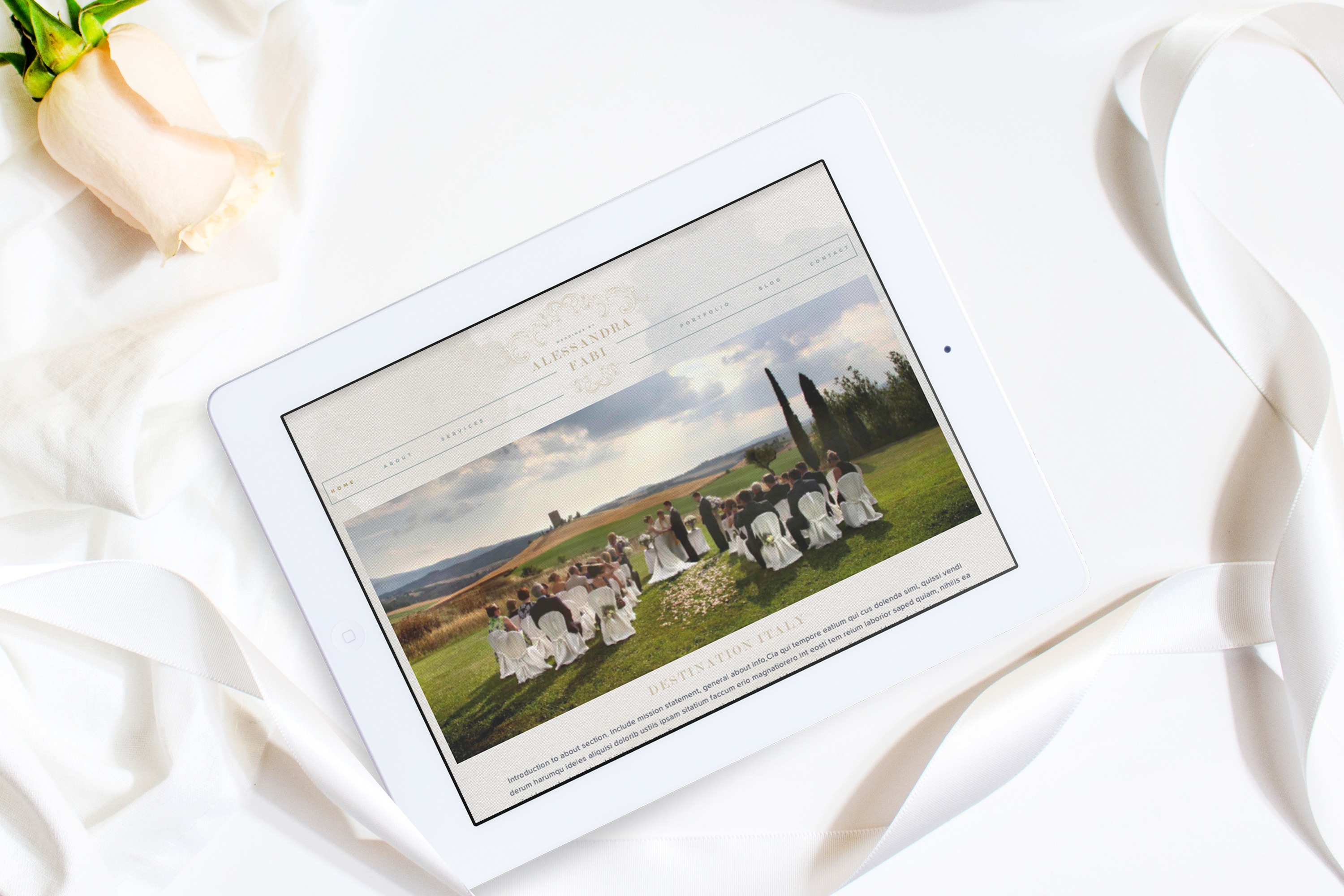 Italian Wedding Planner Web Design