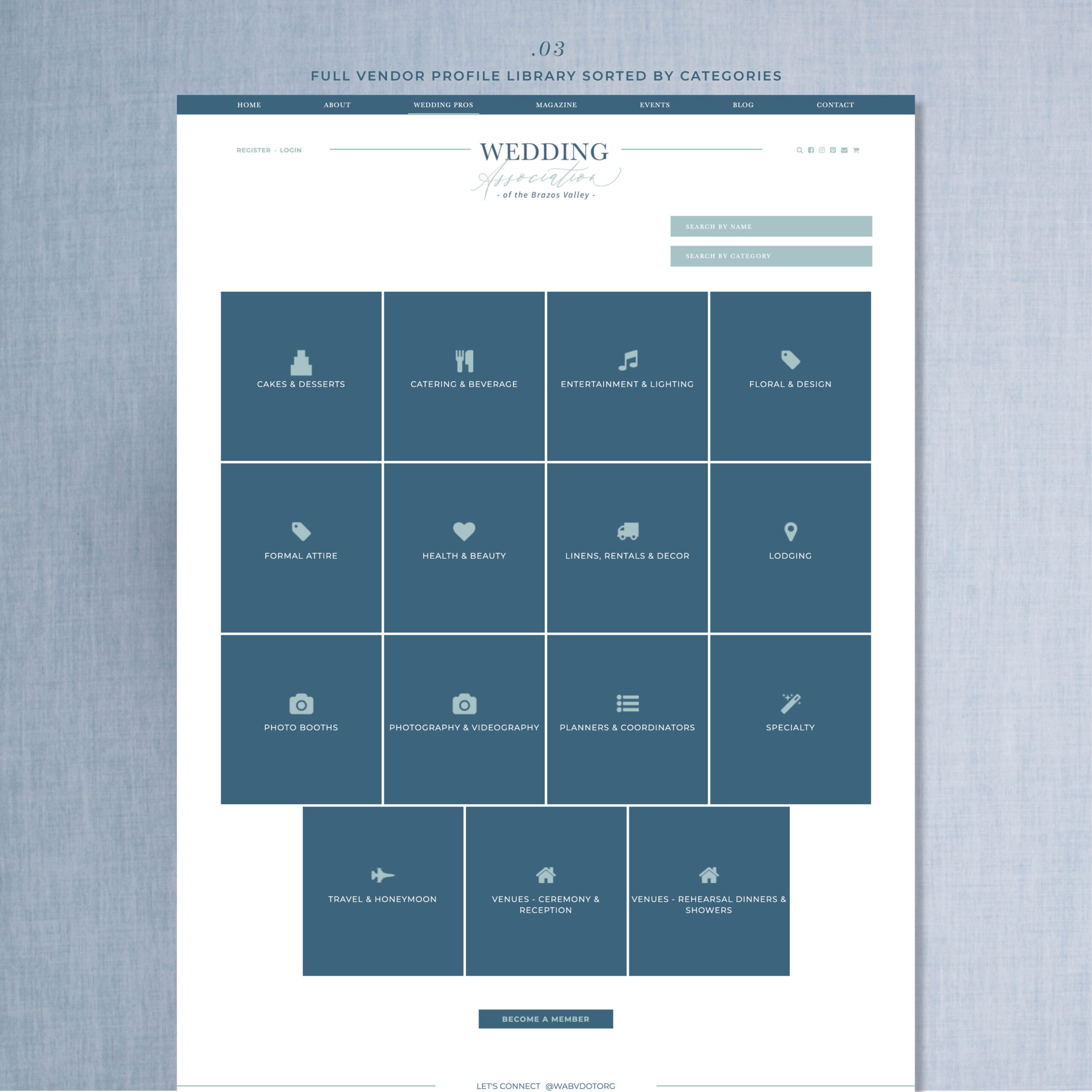 Wedding Organization Directory Website