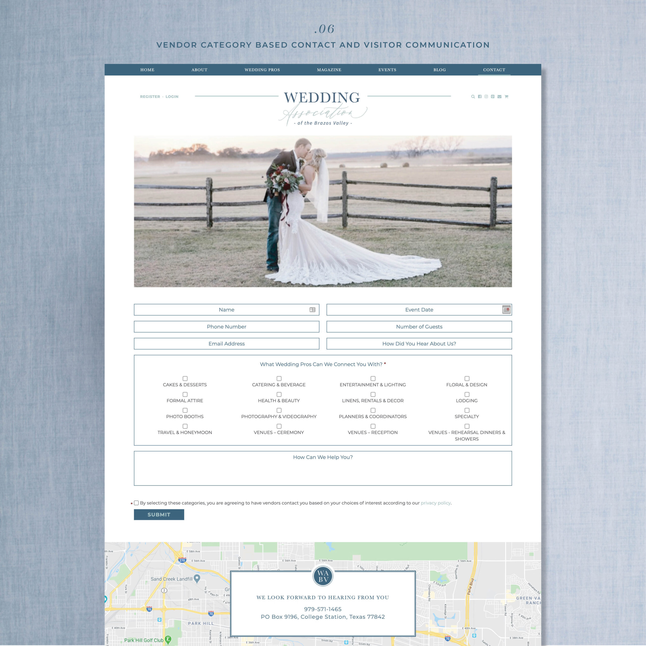 Wedding Organization Directory Website
