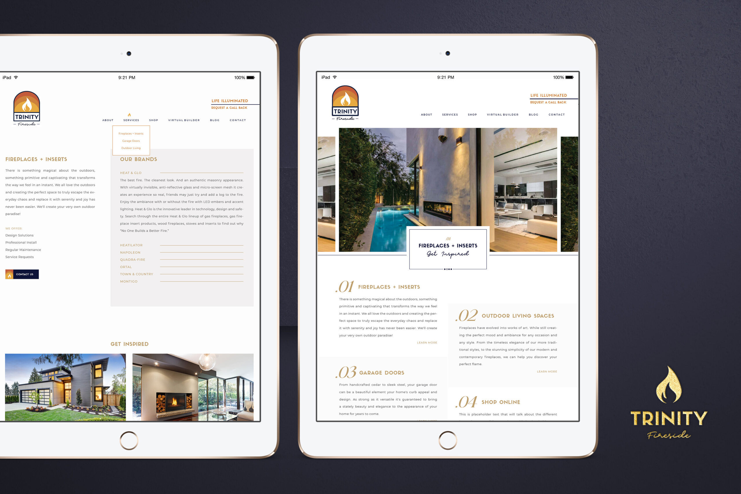Dallas Brand Identity Design, Custom Website Design, Patagonia Inspired