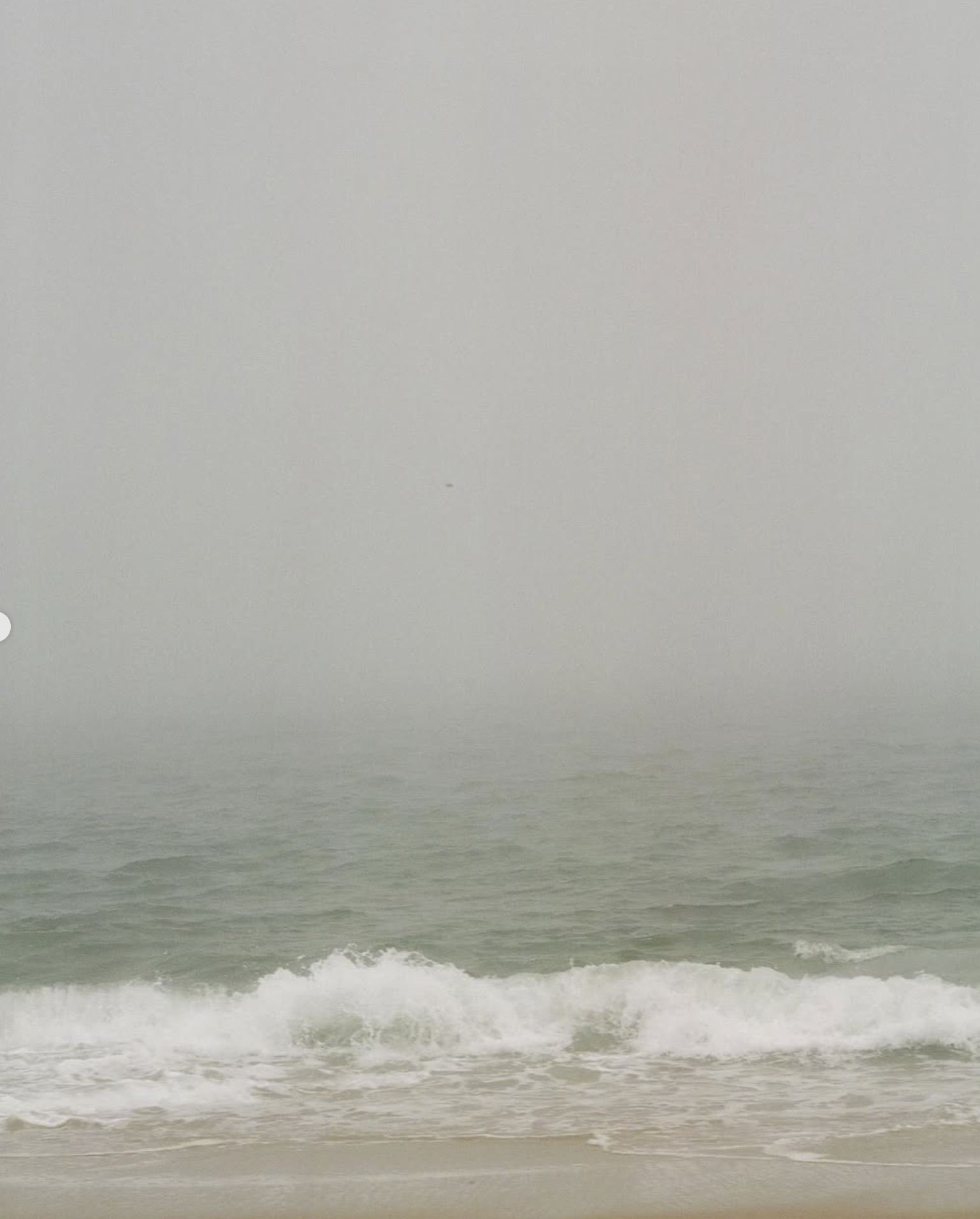 Coastal fog over the water