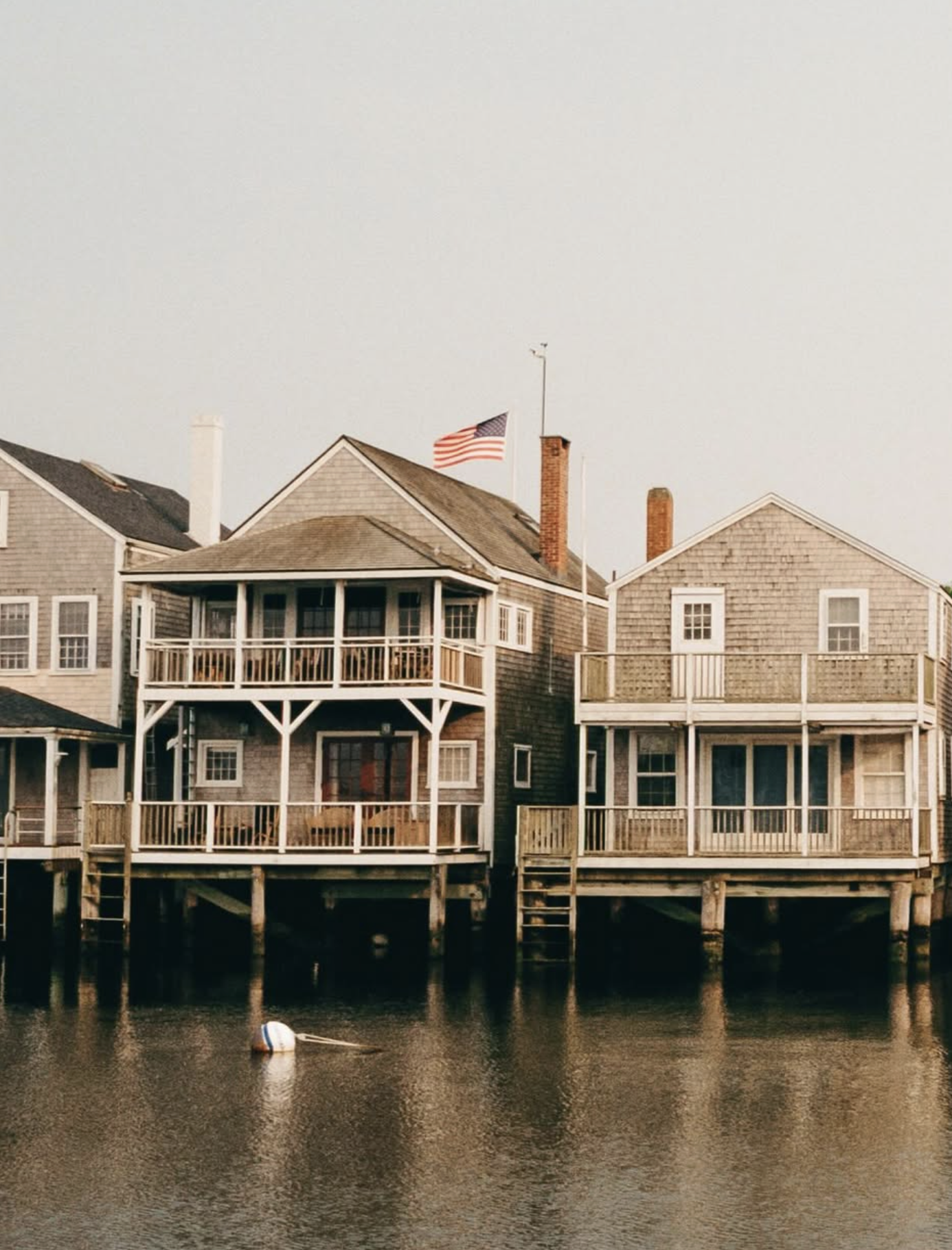 Nantucket harbor waterfront