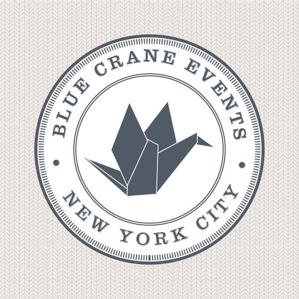 bird logo, event planner logo, brand identity, nyc branding company, boutique branding, brand designer for event planners, blue and ivory branding