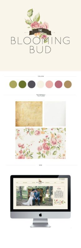 logo for florist, modern florist logo design, brand identity for florist, graphic designer wedding industry