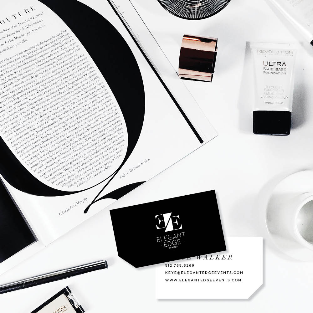 modern business card design for planner