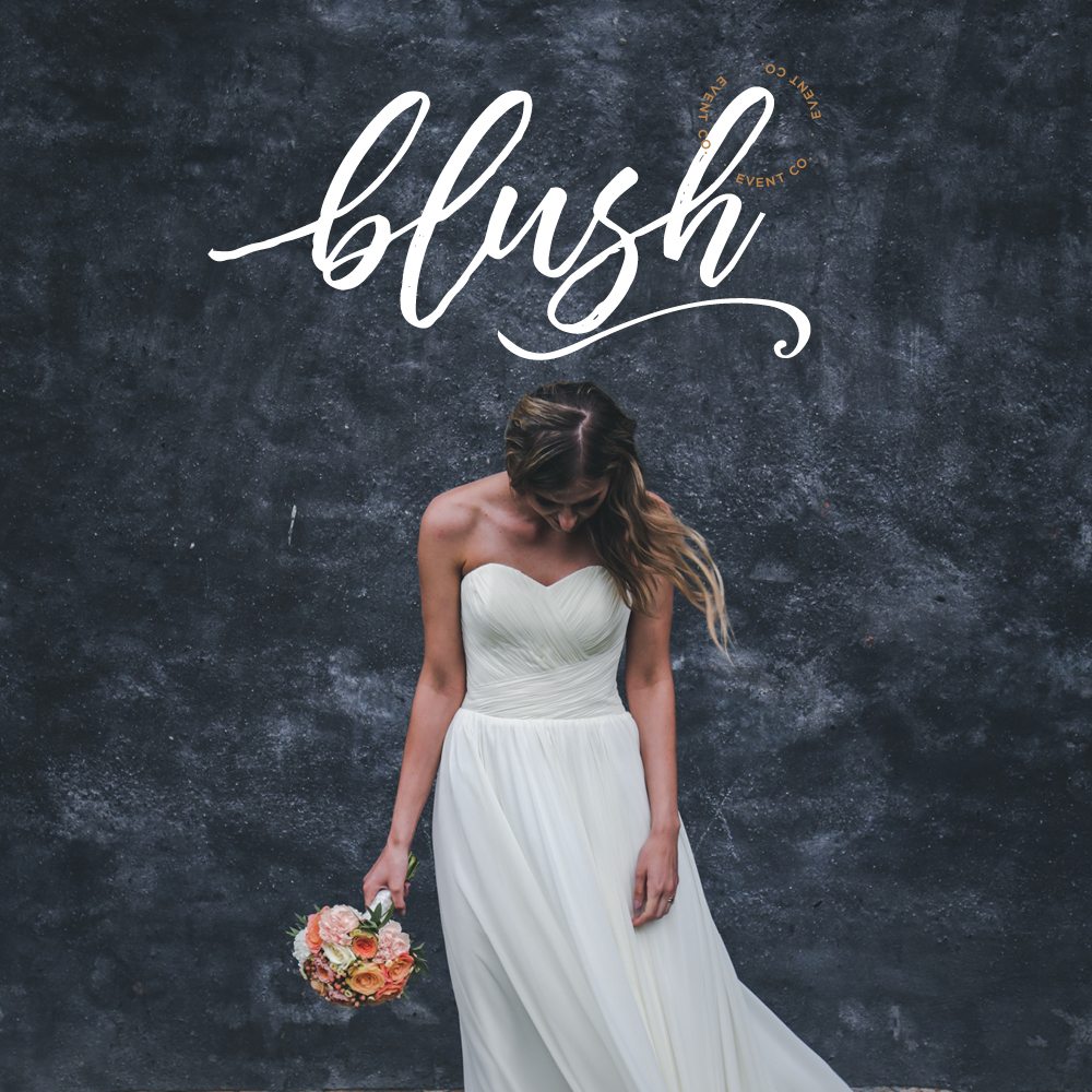 handlettered logo design for florist and wedding planner
